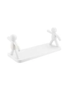 No-Drill Wall Mounted Shelving Unit, Bathroom Cosmetics Organizer Rack, Kitchen Storage Shelf, Adhesive Easy Install - Multicolor - View 2