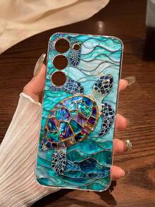 1个时尚彩色海龟游泳手机壳，柔软保护套，兼容华为荣耀、三星Galaxy A04e/12/A13/A14/A34/A50/A52/A53/A54/S21/S22/S23/S24/S25/S25Ultra/S25FE/S26/S26 Plus/S26 Ultra/S26 Edge、6A/7A/8A、12T/13T/15T/15T Pro - 無色 - 查看 7