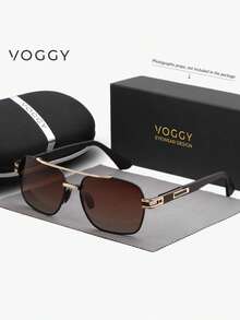 VOGGY 时尚简约复古金属 UV400 偏光太阳镜，男女皆宜，适合运动、驾驶、户外活动、骑行、钓鱼、度假、旅行、聚会、装饰、礼品等场合。 - Set B - 查看 12