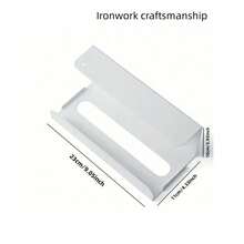 1pc Adhesive Tissue Paper Holder, Space-Saving, Suitable For Cabinet, Drawer, Simple & Easy To Use For Home, Office, Kitchen, Smooth Surface - Multicolor - View 5