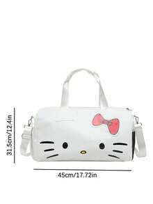 SANRIO Túi du lịch cỡ lớn Hello Kitty, túi đựng đồ du lịch cuối tuần cho nữ, túi xách tay gấp gọn dùng trên máy bay, quà tặng cho bé gái/kỳ nghỉ/Giáng sinh. - Nhiều màu - Xem 4