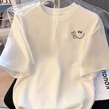 Cross-Border 180g Xingmengzi 2025 Sports Short-Sleeve T-Shirt - White, Casual And Fitness Style, Quick Anti-Wrinkle Cotton T-Shirt - 白色 - 查看 4