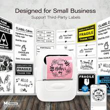 Marklife Makrlife P50 Label Printer, With Label Tape, Thermal Label Printer, Portable Bluetooth Wireless Label Printer, Suitable For Barcodes, Jewelry, Retail, Jars, Candle Jars, Clothing, Cables, Etc. Provides Multiple Templates, Ideal For Organizing Office And Home Items, Great Gift For Family, Supports Android And IOS Printing - White - View 4