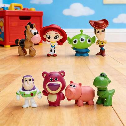 *Bộ 8 món đồ trang trí TS, gồm: Gấu dâu tây, Buzz, Woody, Trish, Ba mắt, bộ đồ trang trí xe hơi, đồ trang trí bàn làm việc và đồ sưu tầm, đồ trang trí văn phòng hoặc bàn làm việc, đồ trang trí hoạt hình dễ thương, đồ trang trí phòng, quà tặng tiệc TS, lựa chọn tốt nhất cho quà tặng Ngày Valentine, Năm mới và Sinh nhật.