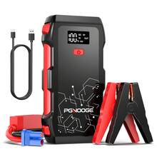 PGNOOGE 5000A Arrancador De Coche, Booster De Batería 22800mAh (Para Motores De Gasolina Hasta 8.5L), Arrancador De Emergencia Auto 12V With Linterna, Pantalla LED, Carga Rápida USB - 5000A-M10A - Xem 12