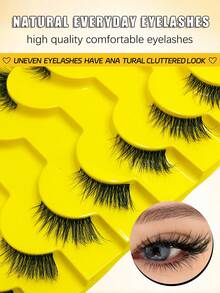 Asiteo Eid Al-Fitr 9 Paar Halbwimpern Natürlicher Look Katzenaugen Falsche Wimpern Manga Wimpern Natürliche Klare Band Wimpern Kurz Weich 3D Faux Nerz Wimpern Verwischt Flauschig Faux Nerz Wimpern Wimpernverlängerungswerkzeug Streifen Wimpern, Wimpern, Wimpern, Falsche Wimpern - Schwarz - Übersicht 3