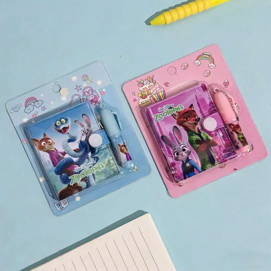 1pc New High-Quality 2-In-1 Pen & Mini Notebook, Creative Pocket Design, Portable, Random Style, Suitable As New Year, Valentine's Day, Easter Gift - Multicolor - View 1