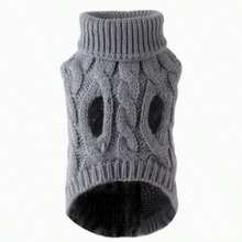 1pc Soft Knitted Pet Sweater, Warm Pullover Design, Windproof & Cold-Proof, Suitable For Daily Wear Of Small Cats And Dogs - Multicolor - View 19