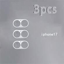 适用于 17 Pro Max/17 Pro/17 Air/17 的 3 片装镜头底座保护膜，柔韧透明软膜，全透明保护，不影响像素，防刮擦，耐用且易于安装 - 彩色 - 查看 11
