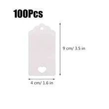 10-300pcs Blank Kraft Paper Tags, DIY Handmade Heart Hollow Gift Tags With Jute Twine, Suitable For Wedding Party Decoration, Candy Box Packaging, Gift Tags, Message Cards - Multicolor - View 33