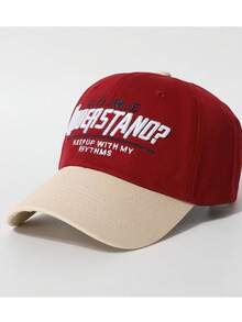 "C.O.M.E Understand" Embroidered Contrast Brim Baseball Cap Streetwear Adjustable Dad Hat "Keep Up With My Rhythms" Slogan Baseball Cap Street Style Embroidered Baseball Cap | Adjustable Contrast Brim Dad Hat - Embroidered Baseball Cap - View 14