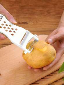 1pc Multi-Function Kitchen Slicer - Vegetable Grater And Peeler Set - Multicolor - View 7