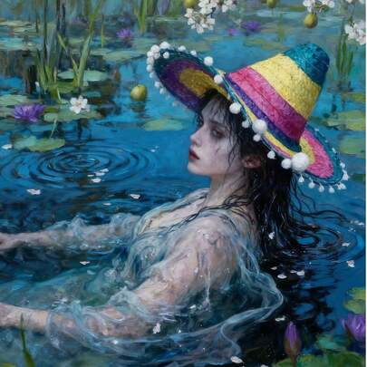 Mexican Straw Hats, Bamboo Woven Straw Hats, Plush Ball Straw Hats, Halloween Straw Hats, Party Straw Hats, Performance Straw Hat Props, Colorful Straw Hats, [Random Colors]