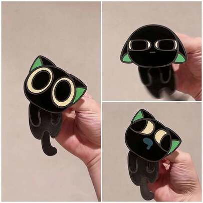 2026 最新款 - 亚克力罗小黑与猫咪谷物大战吊坠，动漫周边可爱收藏摆件，男女皆宜的生日礼物，派对礼品