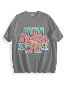 1995 NCA Final Four Official Game Shirt, Graphic Vintage Sports Tees Summer Grey Shirts For Men, Gift For Her, Gift For Him, Gift For Friend - 灰色 - 查看 1