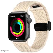 Folding Magnetic Buckle Strap For Apple Watch 11, 10, Series 9, 8, SE, 5, 6, 7 - 46mm, 42mm, 45mm, Ultra 49mm, 44mm, 41mm Braided Bracelet Band - Multicolor - View 20