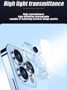 4pcs Camera Lens Protector, Made Of High-Hardness Tempered Glass, Anti-Fall, Anti-Scratch, Easy To Install, Fit Tightly, Compatible With IPhone 11/12/13/14/15/16/17 Series - Clear - View 6
