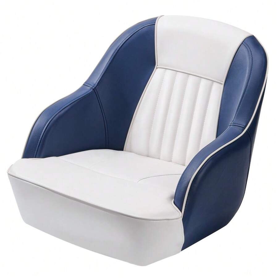 Cabin Seats - White and Blue Color Blocking - View 1