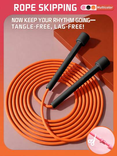 1 szt. Regulowana różowa skakanka – Wytrzymała, jednokolorowa, Cardio Fitness – Uniseksowa, wielofunkcyjna skakanka, Idealna do ćwiczeń i modelowania sylwetki, Szybka skakanka do ćwiczeń, Sprzęt do domowej siłowni i akcesoria fitness do odchudzania