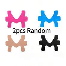 2/6/10pcs Pre-Cut Ankle Joint Support Sports Muscle Tape, Ankle Wrap, Asymmetric Elastic Muscle Tape - Multicolor - View 13