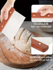 1/3件套不锈钢多功能厨房工具 - 面团切割器、蔬菜切碎器和烘焙配件 - 彩色 - 查看 7