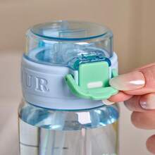 Children's Water Cup, Student Specialized Straw Cup, Large Capacity Cute Portable Plastic Cup - Multicolor - View 9