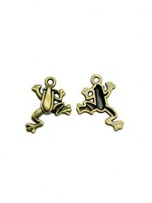 20pcs 23x17mm Frog Charms Pendant For DIY Jewelry Making Necklace Keychain Phone Chain Bracelet Making Accessories Handmade Craft Making Findings - Frog - View 4