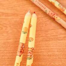 12/24/36pcs Cartoon Capybara Erasable Pen & Refill Set, Gel Pen, Suitable For Writing, Drawing, Highlighting, Marking, School & Office Supplies, Back To School Gift, Birthday Gift, Gift Filler - Sets - View 5