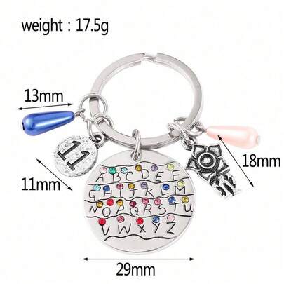 1pc Hot Selling European And American Film And Television Peripheral Strange Stories Keychain Pendant Alloy Jewelry Pendant, New Year's Gift, Valentine's Day Gift, Easter Gift