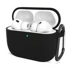 1pc Ultra-Thin 0.8mm Silicone Detachable Earphone Case, Naked Touch Suitable For All Models - Black - View 1