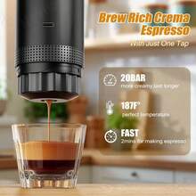 ENSSU Portable Coffee Maker | 3-In-1 Rechargeable Self-Heating Coffee Machine, Suitable For Capsules And Ground Coffee, Compact Handheld Coffee Maker For Office, Camping, RV And Hiking, Gift And Celebration - Multicolor - View 6