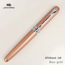 1pc X750 Iridium Fountain Pen, Metal Ballpoint Pen For Business Office Writing Practice - Rose Gold - View 1