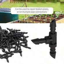 Drip Irrigation 1/4 Inch Barbed Tee Connector, Suitable For 1/4 Inch Drip Irrigation Pipes, Specifically Designed For Irrigation Tees In Drip Irrigation Or Sprinkler Irrigation Systems - Garden Water Pipe Connector - View 5