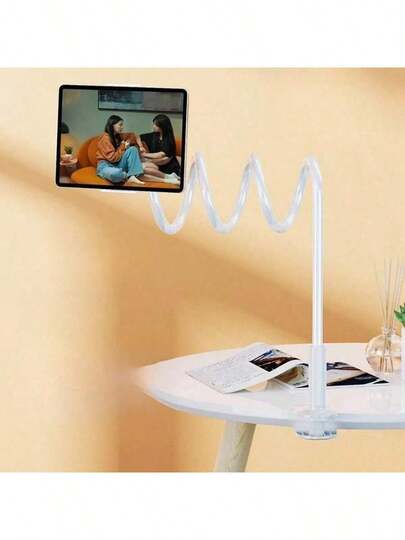 Tablet And Phone Holder, Thickened Flexible Arm Goose Neck Tablet Stand Suitable For Bed, Bedside, Desk, Bed Headboard, Table, Sofa, Horizontal Bed, Mini Pro Air, Kindle, Switch, Galaxy Tabs Device, Christmas Gif,Adjustable Bedside Phone & Tablet Holder - 360° Rotating, Secure Clamp Flexible Gooseneck Arm, Wall-Mountable, ABS Material, For Comfortable Viewing, Tablet Holder Stand