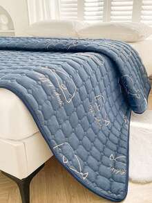 1件装绗缝方形床垫垫，带衬垫防滑可水洗床罩 - 彩色 - 查看 9