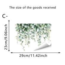 1/3pcs Green Plant Wall Stickers, Self-Adhesive Waterproof PVC, Suitable For Bedroom, Living Room, Bathroom, Toilet Decoration, Home Accessories - Multicolor - View 11