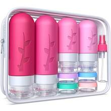 Travel Essentials 17-Piece Silicone Travel Bottles Set, Leakproof Empty Refillable Spray Bottles And Squeeze Bottles For Toiletries, Travel Size Containers For Cosmetics, Shampoo, Conditioner, Soap, Lotion, Liquid, Must-Have Travel Essentials For Women, Complete Travel Kit With Portable Storage Bag, Perfume Travel Refillable Atomizer And Small Spray Bottle Keychain, Ideal Travel Toiletries Organization Solution, Refillable Perfume Bottle For Daily Use, Travel Size Toiletries For Airplane And Cruise Essentials, Beach Vacation Essentials And Easter Gifts For Women, TSA-Friendly Travel Containers For Carry-On Luggage, Versatile Travel Accessories For Weekend Getaways And Business Trips, Lightweight Compact Design For Easy Packing, Perfect Travel Essentials For Cruise, Camping, And Holiday Travel - 彩色 - 查看 20