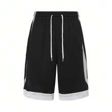 Nike Dri-Fit 繫帶中腰寬鬆直筒休閒短褲 男款 - 黑色 - 查看 6