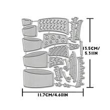Creative Cake Dies, DIY Scrapbooking Album And Embossing Stencil, Greeting Card Making Tool, Card Paper Cutting Crafts ,Gift Card Making Template Die Cuts. - Silver - View 9