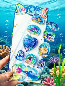 Hình dán bong bóng 3D lập thể lấp lánh | Dành cho điện thoại di động / gấu bông / cốc nước / tiệc chụp ảnh, sự kỳ diệu ngọt ngào và thú vị của Guka Handbooks. - Nhiều màu - Xem 7