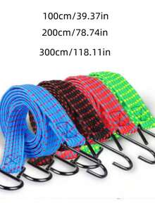 5pcs Multi-Functional Elastic Straps, Luggage Tie Down Belts, Motorcycle/Scooter Fixing Devices, Motorcycle Tie Down Straps, Elastic Cords, Bicycle/Scooter Tie Down Straps, Random Colors - Straps - View 3