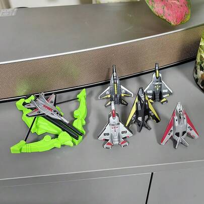 儿童弹射战斗机发射器玩具，适合男孩的户外社交互动玩具，室内外皆宜，可促进亲子互动，是圣诞节、万圣节、生日礼物的理想之选。