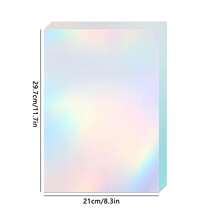 20 piezas de láminas autoadhesivas para laminado, hojas de laminado transparentes de 8.3*11.7 pulgadas, sin necesidad de máquina - A4 - Ver 3