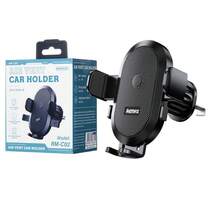Remax RM-C02 车载手机支架，通用型中控台安装支架，可调节智能手机支架 - 黑色 - 查看 1