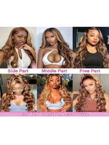 Glueless 13x6 13x4 5 Lace Front Wigs Human Blended Hair 200% Density Body Wave Human Blended Hair Wig Ear To Ear HD Lace Frontal Pre Plucked Wear Go Glueless Wigs - SP4/27 - View 10