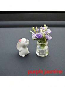 Adorable Daisy And Rabbit Pattern Car Dashboard Decor, Window/Desk Ornament, Car/Home Interior Decoration Accessory - A - View 4