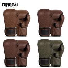 GINGPAI Unisex Boxing Gloves For Training, Muay Thai, MMA, Kickboxing, Vintage Design - Multicolor - View 2