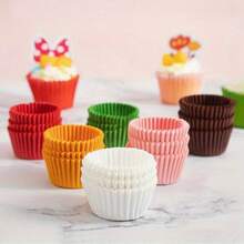 100/2000 Giấy lót bánh cupcake dùng một lần, cốc nướng bánh muffin chống dầu, cốc giấy đựng bánh, khuôn nướng chống dính phù hợp cho bánh cupcake, muffin và các bữa tiệc. - Xem 11