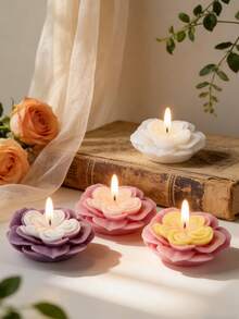 3D Blumen Silikon Form - Rose & Pfingstrose Blumen geformte DIY Kerze, Seife, Gips Diffusor Form, Geschenk für Heimdekoration - Austin Rose Mold - Übersicht 8