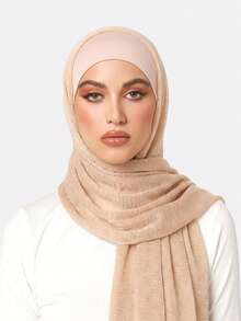 1pc Women's Spring Pleated Headband Scarf Combo, Headwrap Suitable For Daily Use - Multicolor - View 13